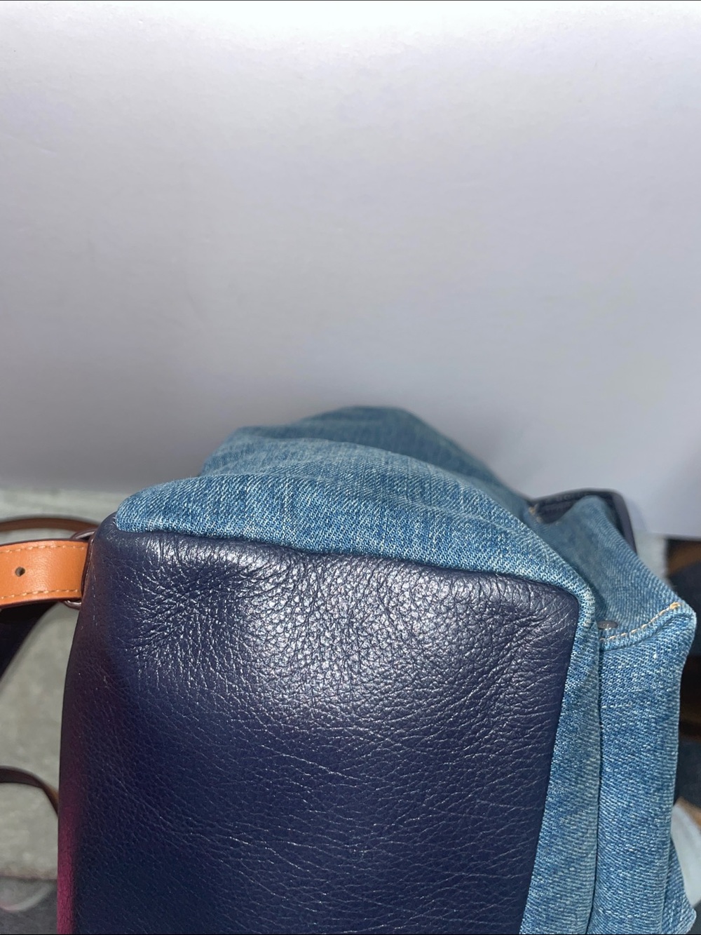 Coach Denim Turnlock Rucksack - Picture 8 of 15